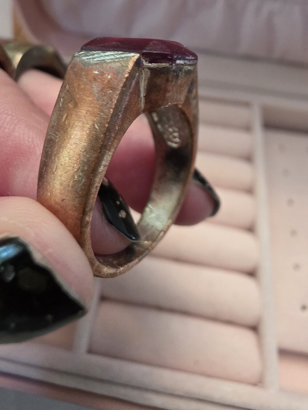 Antique/Vintage Bronze Brass Or Copper Ring Bundle Repair Repurpose Wear - Picture 11 of 16